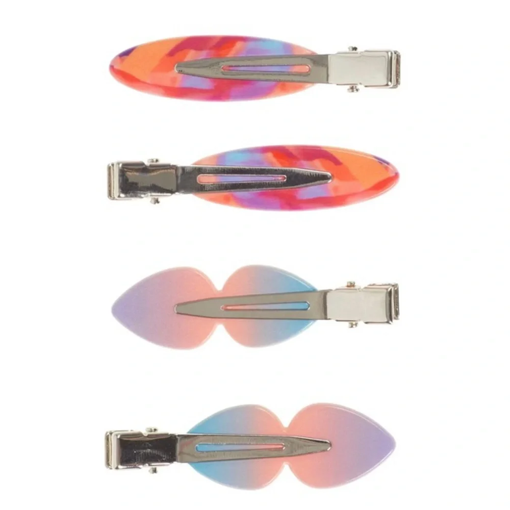 Goody X Morgan Harper Nichols SlideProof Makeup Hair Clips Multicolor 4‎ New